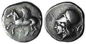 Akarnania, Leukas, c. 400-360 BC. AR Stater ... 