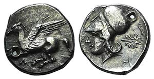 Akarnania, Leukas, c. 375-350 BC. AR Stater ... 