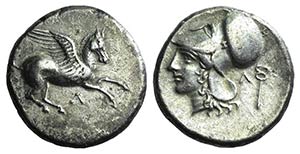 Akarnania, Leukas, c. 350-320 BC. AR Stater ... 