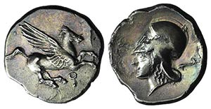Corinth, c. 400-375 BC. AR Stater (23mm, ... 