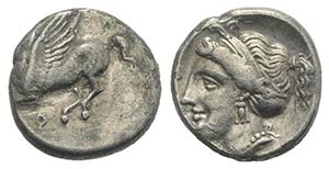 Corinth, c. 350-300 BC. AR Drachm (13mm, ... 
