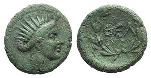 Arkadia, Thelpusa, c. 50-25 BC. Æ Dichalkon ... 