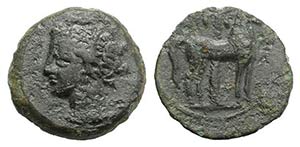 Carthage, c. 400-350 BC. Æ (16mm, 2.61g, ... 