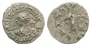 Baktria, Indo-Greek Kingdom. Menander I (c. ... 