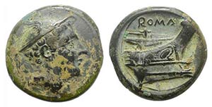 Anonymous, Rome, 217-215 BC. Æ Semuncia ... 
