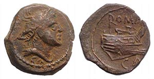 CA series, Canusium, c. 206-195 BC. Æ ... 
