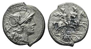 Knife series, Rome, 206-195 BC. AR Denarius ... 