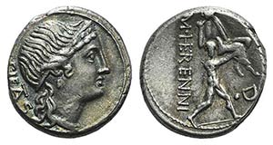 M. Herennius, Rome, 108-107 BC. AR Denarius ... 