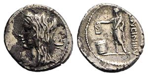 L. Cassius Longinus, Rome, 60 BC. AR ... 
