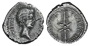 Octavian, military mint in Italy, early 40 ... 