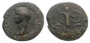 Claudius (41-54). Æ As (30mm, 9.80g, 6h). ... 