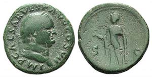 Vespasian (69-79). Æ As (26mm, 10.70g, 6h). ... 