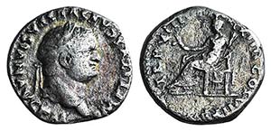 Titus (79-81). AR Denarius (17mm, 2.74g, ... 