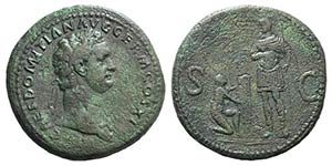 Domitian (81-96). Æ Sestertius (34mm, ... 