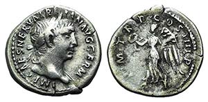 Trajan (98-117). AR Denarius (19mm, 3.05g, ... 