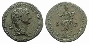 Trajan (98-117). Æ Sestertius (34mm, ... 