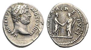 Hadrian (117-138). AR Denarius (19mm, 3.21g, ... 