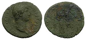 Hadrian (117-138). Æ As (28mm, 10.30g, 6h). ... 