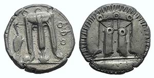 Bruttium, Kroton, c. 500-490 BC. AR Stater ... 