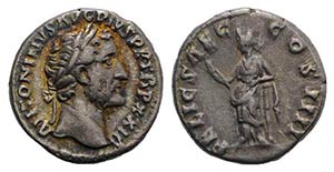 Antoninus Pius (138-161). AR Denarius (15mm, ... 
