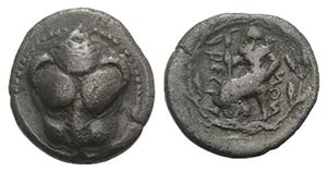 Bruttium, Rhegion, c. 450-445 BC. AR Drachm ... 