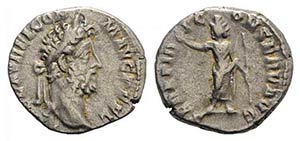 Commodus (177-192). AR Denarius (17mm, ... 