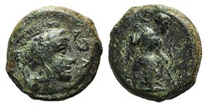 Sicily, Athl-, c. 344-339 BC. Æ (14mm, ... 
