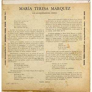 María Teresa Marquez, Mis Noches ... 