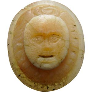 Agate cameo. Allegorical mask. The unusual ... 