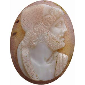 Agate cameo. Bust of Ulysses. This ... 