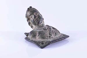 Roman Bronze Applique with male Bust, c. 1st ... 