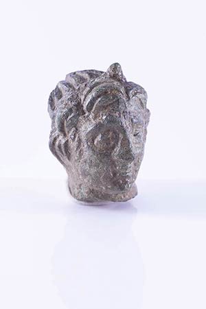 Roman Bronze Apollo Head, c. 1st-3rd century ... 