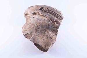 Roman Terracotta fragment with Stamp: ... 