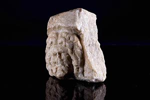 Roman Marble Fragment with Serapis head, c. ... 