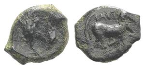 Sicily, Iaitos, c. 330-260 BC BC. Æ (11mm, ... 