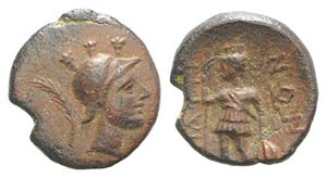 Sicily, Iaitos, c. 2nd century BC. Æ (14mm, ... 