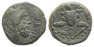 Sicily, Iaitos, c. 1st century BC. Æ (20mm, ... 
