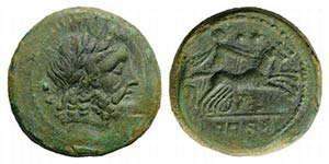 Northern Campania, Capua, c. 216-214 BC. Æ ... 
