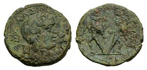 Sicily, Katane, c. 186-170 BC. Æ (22.5mm, ... 