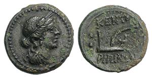 Sicily, Kentoripai, c. 2nd century. Æ Hexas ... 