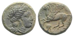 Sicily, Nakona, c. 316-290 BC. Æ (16mm, ... 