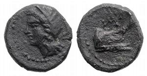 Sicily, Panormos, c. 208-180 BC. Æ (11mm, ... 