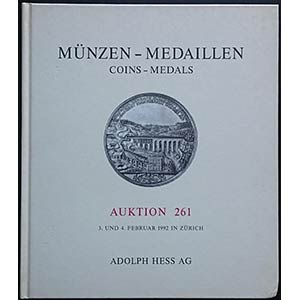Adolf Hess. Auktion 261. Coins - Medals. ... 