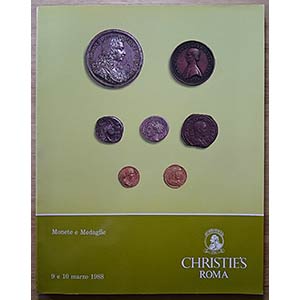 Christies, Monete e Medaglie. Roma, 9-10 ... 