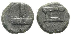 Sicily, Panormos, c. 44-36 BC. Æ (14mm, ... 