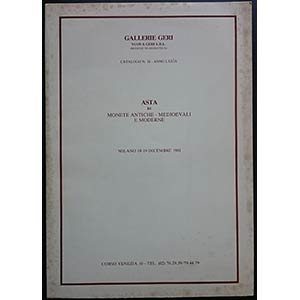 Gallerie Geri. Catalogo n. 16, Anno LXXIX. ... 
