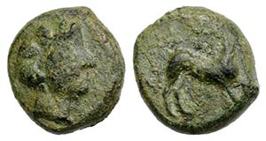 Sicily, Segesta, c. 390-380 BC. Æ (14mm, ... 