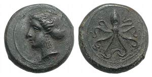 Sicily, Syracuse, c. 400 BC. Æ Tetras ... 