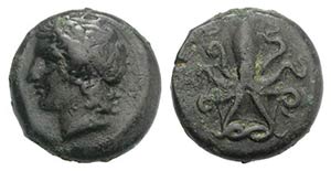 Sicily, Syracuse, c. 400 BC. Æ Tetras ... 
