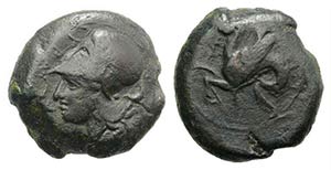 Sicily, Syracuse, 400-390 BC. Æ (21mm, ... 